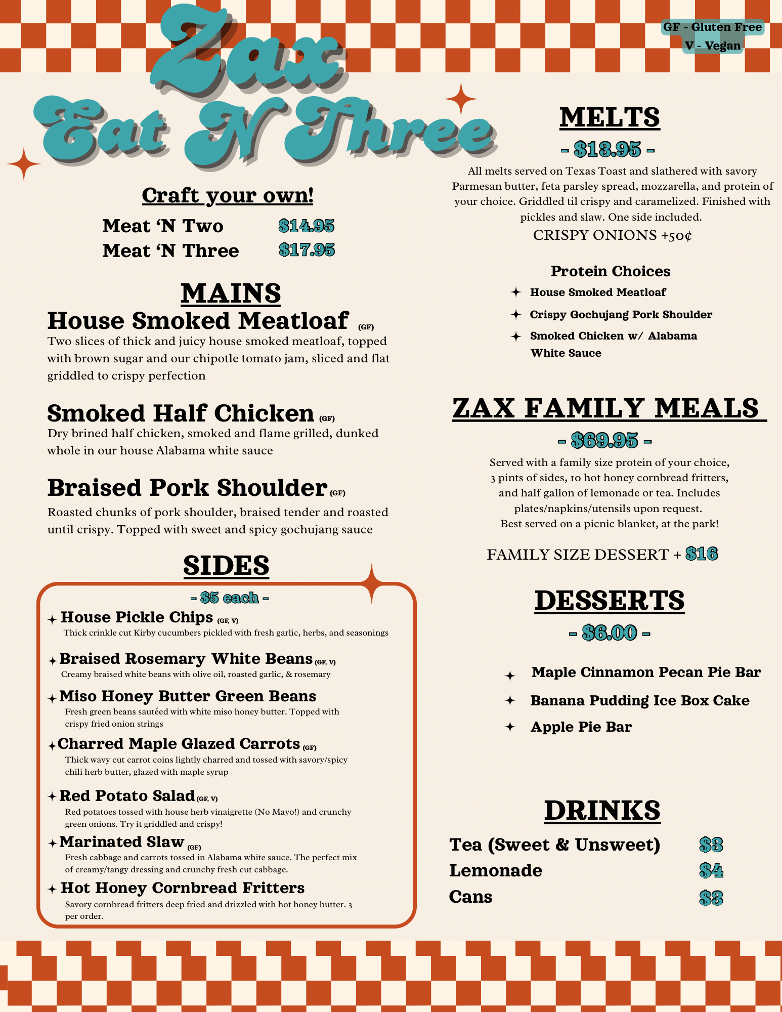 ソニック883 ワゴンサービスメニュー ソニック883 ワゴンサービスメニュー